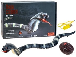 Kaugjuhitav madu - kobra, must hind ja info | Poiste mänguasjad | kaup24.ee