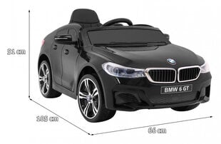 Электромобиль BMW 6 GT, черный цена и информация | Электромобили для детей | kaup24.ee