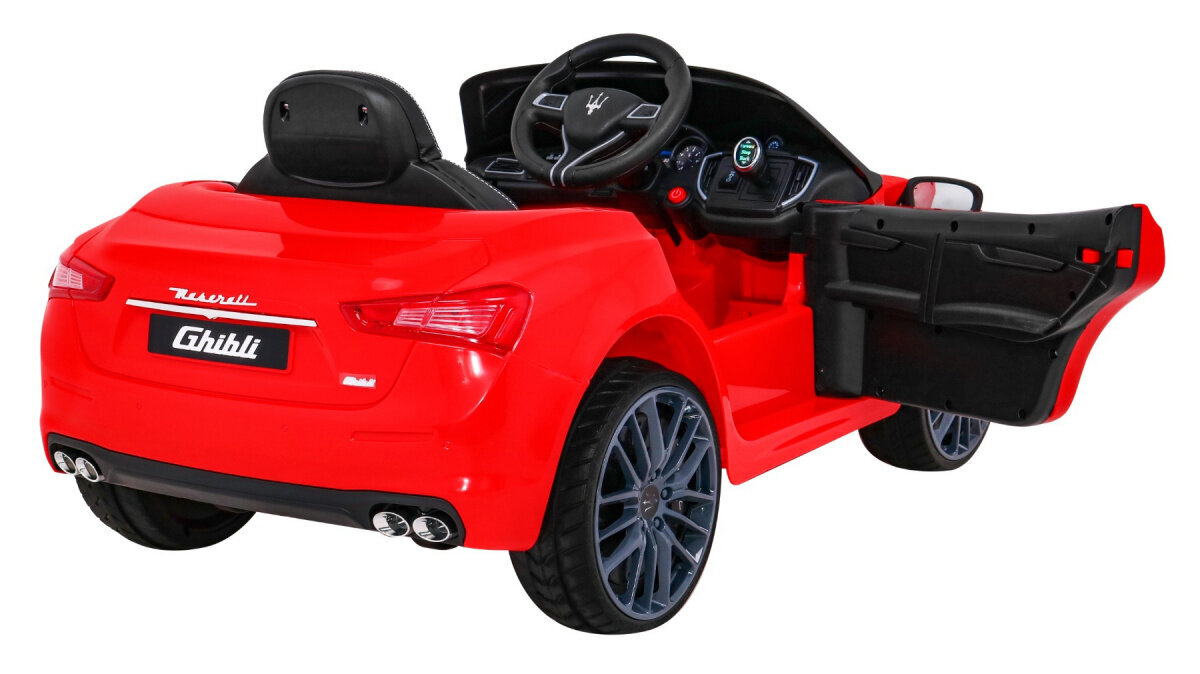 Maserati Ghibli elektriauto, punane hind ja info | Laste elektriautod | kaup24.ee