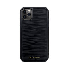 ZILLIONAIRE iPhone 11 Pro Max (6,5″) Waves Nahast Ümbris – Must hind ja info | Telefoni kaaned, ümbrised | kaup24.ee