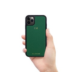 Кожаный чехол Zillionaire Calf для iPhone 11 Pro Max (6,5″) — Зелёный цена и информация | Чехлы для телефонов | kaup24.ee