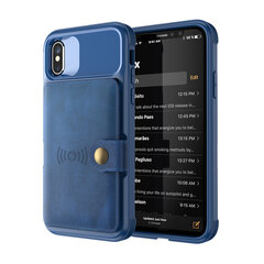 Чехол Wallet для iPhone X/Xs (5,8″) — Синий цена и информация | Чехлы для телефонов | kaup24.ee