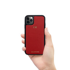 Кожаный чехол Zillionaire Waves для iPhone 11 Pro Max (6,5″) — Красный цена и информация | Чехлы для телефонов | kaup24.ee