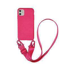 Чехол на шнурке Cross-Body для iPhone 11 Pro Max (6,5″) — Ярко-Розовый цена и информация | Чехлы для телефонов | kaup24.ee