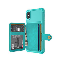 Чехол Wallet для iPhone Xs Max (6,5″) — Зелёный цена и информация | Чехлы для телефонов | kaup24.ee
