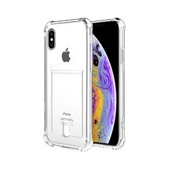 iPhone Xs Max (6,5″) läbipaistev ümbris CARD CASE hind ja info | Telefoni kaaned, ümbrised | kaup24.ee
