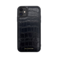 ZILLIONAIRE iPhone 11 (6,1″) Croco Matte Nahast Ümbris – Must hind ja info | Telefoni kaaned, ümbrised | kaup24.ee