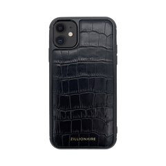 Кожаный чехол Zillionaire Croco Matte для iPhone 11 (6,1″) — Чёрный цена и информация | Чехлы для телефонов | kaup24.ee