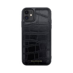 Кожаный чехол Zillionaire Croco Matte для iPhone 11 (6,1″) — Чёрный цена и информация | Чехлы для телефонов | kaup24.ee