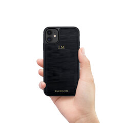 Кожаный чехол Zillionaire Waves для iPhone 11 (6,1″) — Чёрный цена и информация | Чехлы для телефонов | kaup24.ee