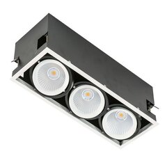 Süvistatav valgusti Italux Vertico Triple GL7108-3/3X18W3000KWH+BL цена и информация | Монтируемые светильники, светодиодные панели | kaup24.ee