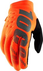 Велосипедные перчатки Brisker Cold Weather, оранжевые цена и информация | Велосипедные перчатки | kaup24.ee