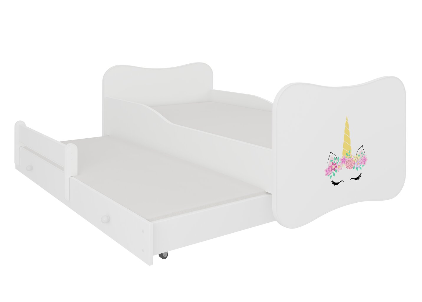 Lastevoodi Gonzalo II Unicorn 160x80cm + Madrats hind ja info | Lastevoodid | kaup24.ee