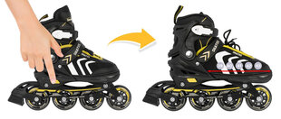 Трансформируемые роликовые коньки - Sport Trike, 39-43, желтый цена и информация | Ролики | kaup24.ee