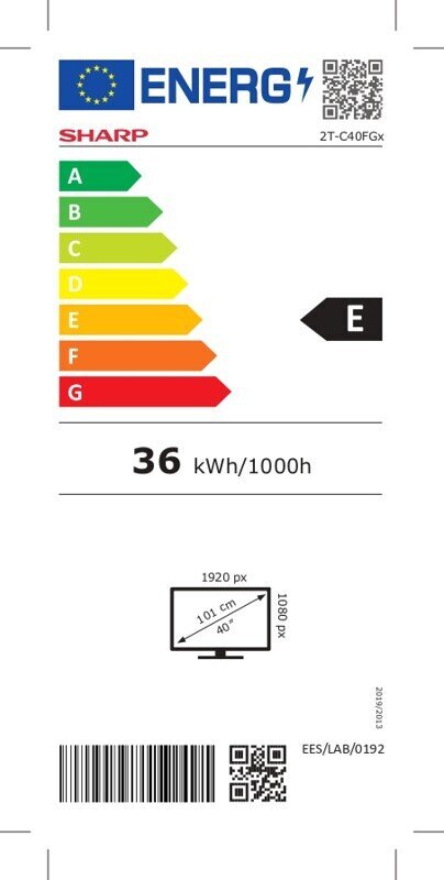 Sharp 40FG2EA hind ja info | Telerid | kaup24.ee