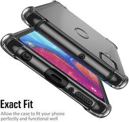 Samsung Galaxy A40 (5,9″) läbipaistev Shockproof ümbris hind ja info | Telefoni kaaned, ümbrised | kaup24.ee