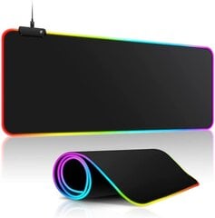 Коврик для мыши и клавиатуры XL с RGB-подсветкой цена и информация | Мыши | kaup24.ee
