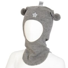 Kivat шапка-шлем для детей 504*81, светло-серый цена и информация | Шапки, перчатки, шарфы для девочек | kaup24.ee