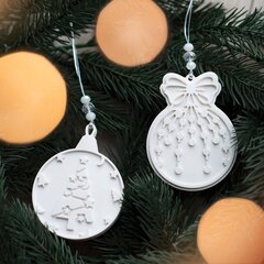 Sart Craft rippuv jõulukaunistus White Circle Tree цена и информация | Рождественские украшения | kaup24.ee