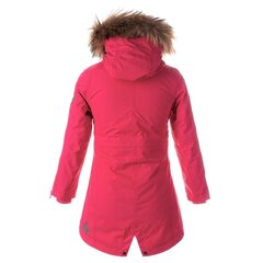 Huppa tüdrukute parka naturaalse karvaga Vivian1 200g 12490120*00063, fuksia цена и информация | Куртки, пальто для девочек | kaup24.ee