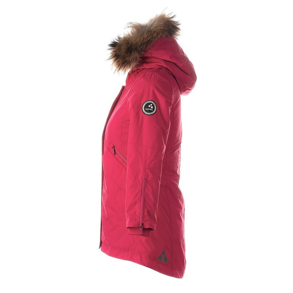 Huppa tüdrukute parka naturaalse karvaga Vivian1 200g 12490120*00063, fuksia цена и информация | Tüdrukute joped ja mantlid | kaup24.ee