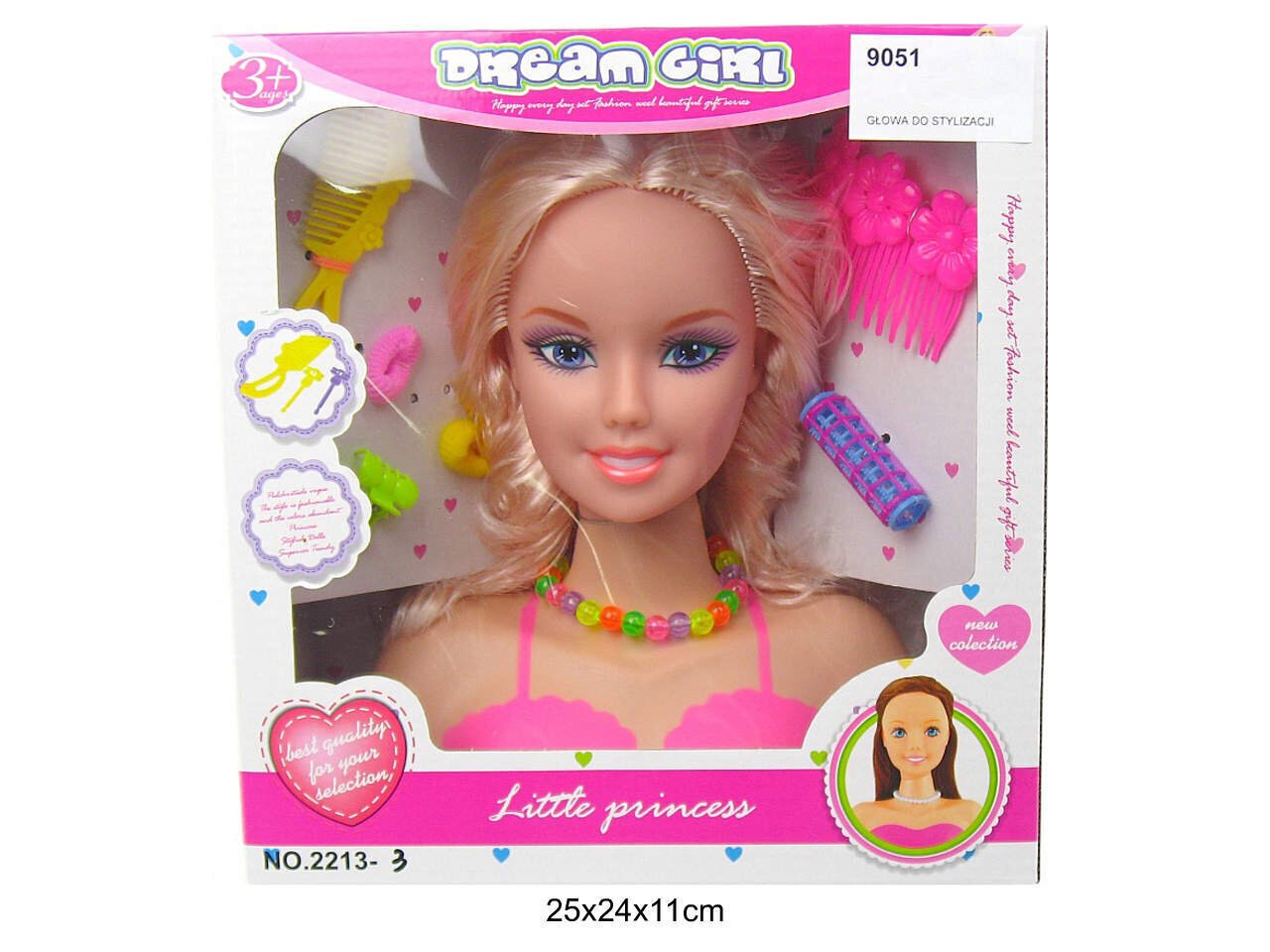 Nuku pea soengu tegemiseks (9051) 7559 цена и информация | Tüdrukute mänguasjad | kaup24.ee