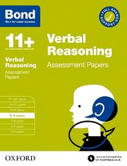 Bond 11plus: Bond 11plus Verbal Reasoning Assessment Papers 8-9 years 1 цена и информация | Книги для подростков и молодежи | kaup24.ee