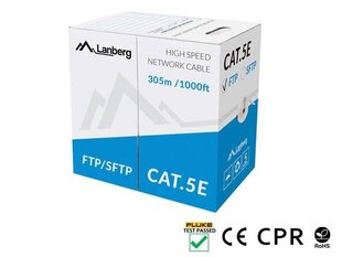 Кабель Lanberg FTP 305м. цена и информация | Кабели и провода | kaup24.ee