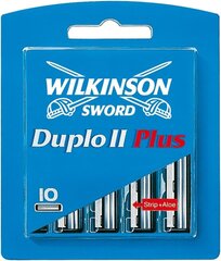 Raseerimispead Wilkinson Duplo II Plus, 10 tk. цена и информация | Косметика и средства для бритья | kaup24.ee