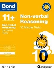 Bond 11plus: Bond 11plus Non-verbal Reasoning 10 Minute Tests with Answer Support 8-9 years 1 hind ja info | Noortekirjandus | kaup24.ee