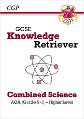 GCSE Combined Science AQA Knowledge Retriever - Higher цена и информация | Книги для подростков и молодежи | kaup24.ee