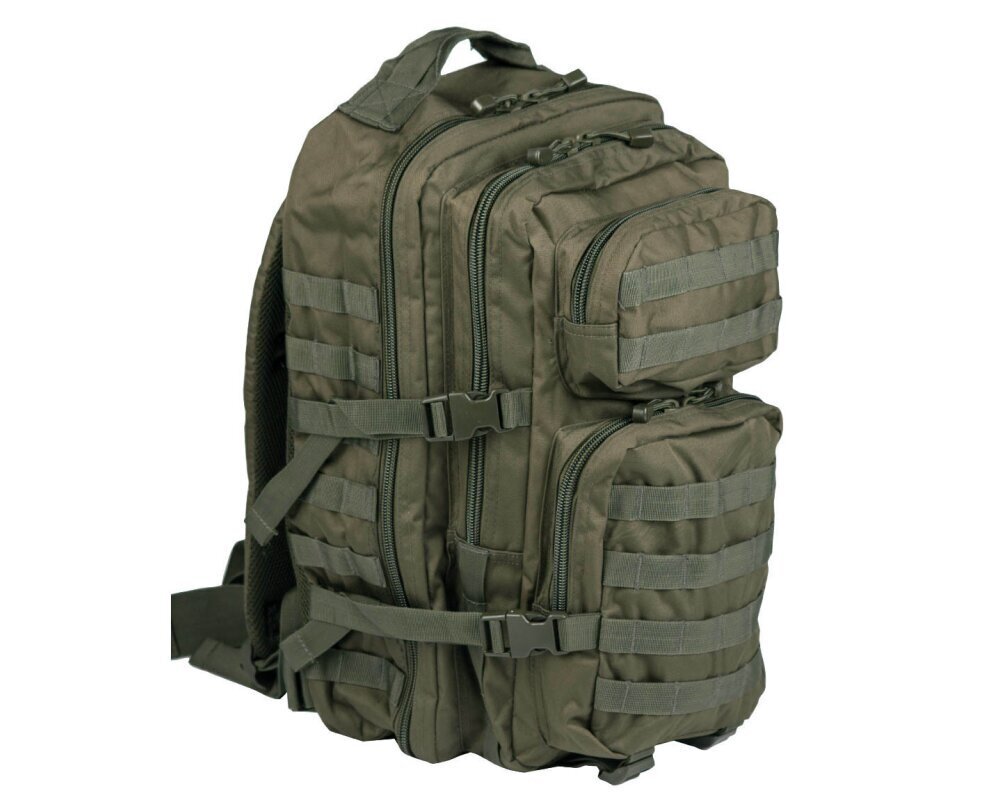 Matkakott Velcro rihmadega, Mil-Tec, US Assault Pack LG, roheline, 36l цена и информация | Matkakotid ja reisikotid | kaup24.ee