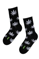 Leaf musta värvi puuvillased sokid meestele Leafblack цена и информация | Мужские носки | kaup24.ee