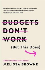 Budgets Don't Work (But This Does): Drop the one-size fits all approach to money and discover the power of understanding your unique financial type цена и информация | Самоучители | kaup24.ee