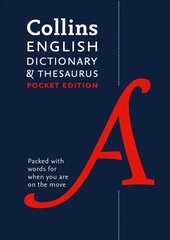 English Pocket Dictionary and Thesaurus: The Perfect Portable Dictionary and Thesaurus 7th Revised edition hind ja info | Võõrkeele õppematerjalid | kaup24.ee