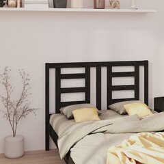 vidaXL voodipeats, must, 146 x 4 x 100 cm, männipuit hind ja info | Voodid | kaup24.ee