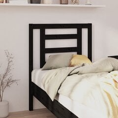 vidaXL voodipeats, must, 81 x 4 x 100 cm, männipuit hind ja info | Voodid | kaup24.ee