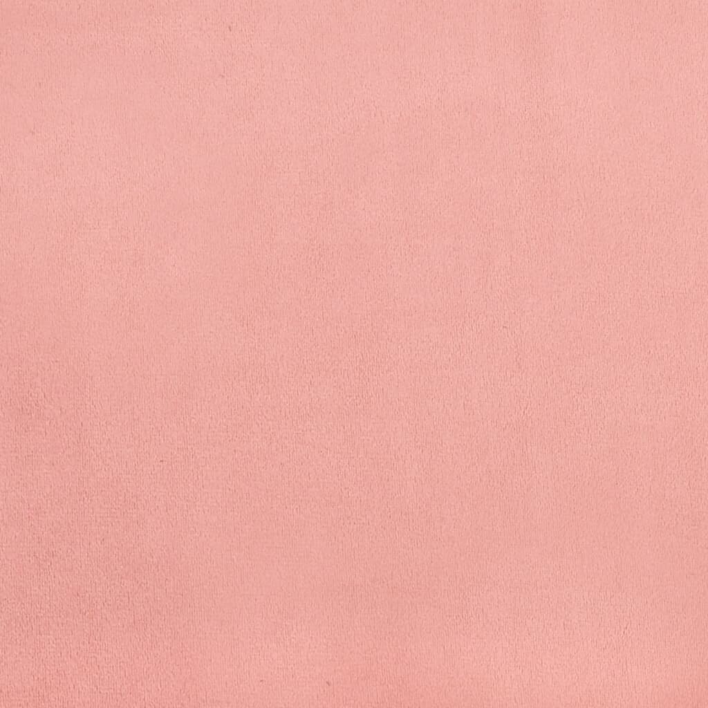 vidaXL kontinentaalvoodi, roosa, 180x200 cm, samet hind ja info | Voodid | kaup24.ee