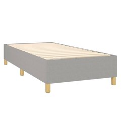 Каркас кровати с пружинами, серый, 90х200 см, ткань цена и информация | Кровати | kaup24.ee