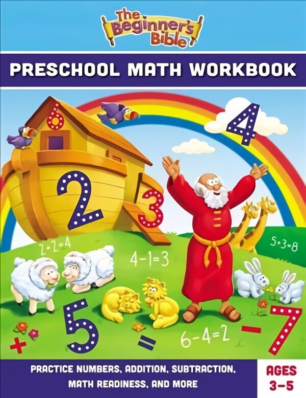 Beginner's Bible Preschool Math Workbook: Practice Numbers, Addition, Subtraction, Math Readiness, and More hind ja info | Ühiskonnateemalised raamatud | kaup24.ee