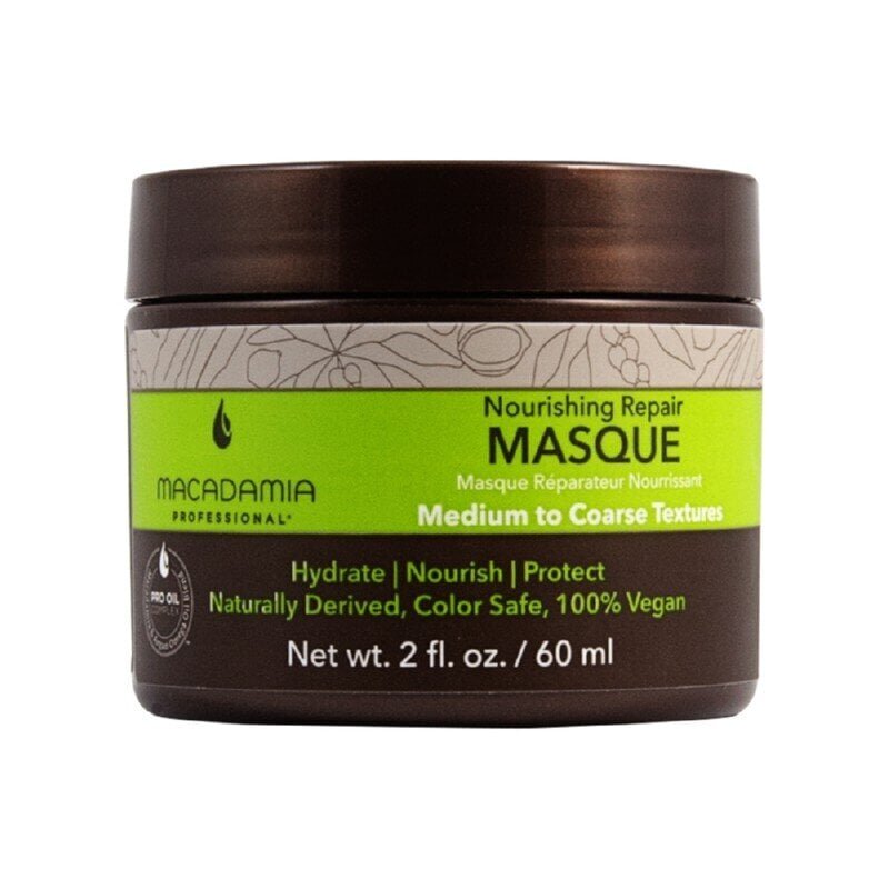 Toitev juuksemask Macadamia Nourishing Moisture 60 ml цена и информация | Maskid, õlid, seerumid | kaup24.ee