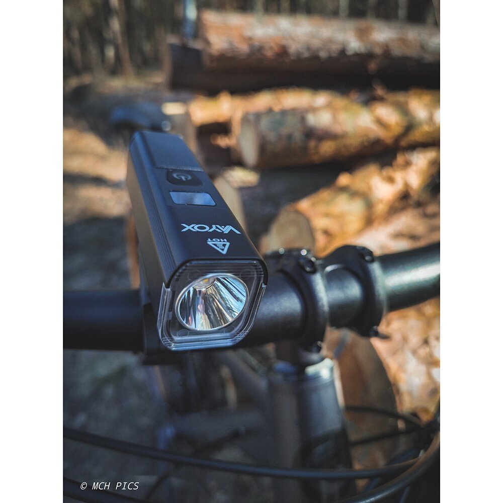 Vayox VA071 2in1 tõukeratas Super Bright 15W LED taskulambi raami kinnitus IPX6 1300lm 190 meetrit must hind ja info | Jalgratta tuled ja helkurid | kaup24.ee