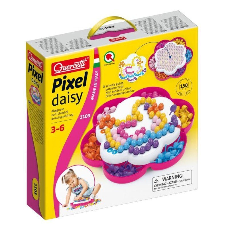 Hariv mänguasi-mosaiik Quercetti Pixel Daisy hind ja info | Arendavad mänguasjad | kaup24.ee