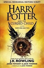 Harry Potter and the Cursed Child - Parts One and Two (Special Rehearsal   Edition): The Official Script Book of the Original West End Production, Parts I & II цена и информация | Книги для подростков и молодежи | kaup24.ee