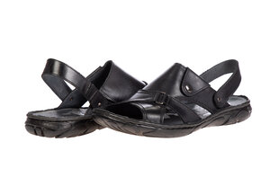 Ja-Marc sandaalid, must, 71907 hind ja info | Meeste plätud, sussid | kaup24.ee
