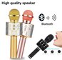WS-858 juhtmevaba karaoke mikrofon- Bluetooth käsikõlar, kuldne hind ja info | Mikrofonid | kaup24.ee