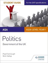AQA AS/A-level Politics Student Guide 1: Government of the UK hind ja info | Ühiskonnateemalised raamatud | kaup24.ee