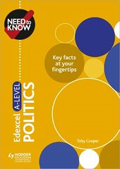 Need to Know: Edexcel A-level Politics hind ja info | Ühiskonnateemalised raamatud | kaup24.ee