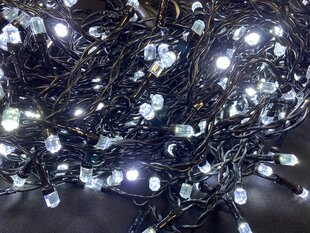 300 teemandikujulise LEDiga professionaalne valguskardin, külm valge, 14 m цена и информация | Гирлянды | kaup24.ee