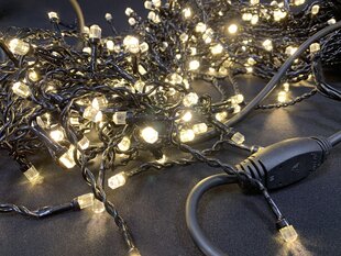 300 teemandikujulise LEDiga professionaalne valguskardin, soe valge, 14 m цена и информация | Гирлянды | kaup24.ee